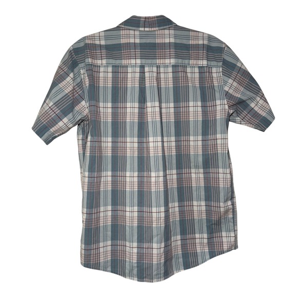 Patagonia Men's Small Organic Cotton Plaid Short Sleeve Button Down Shirt - Picture 4 of 10